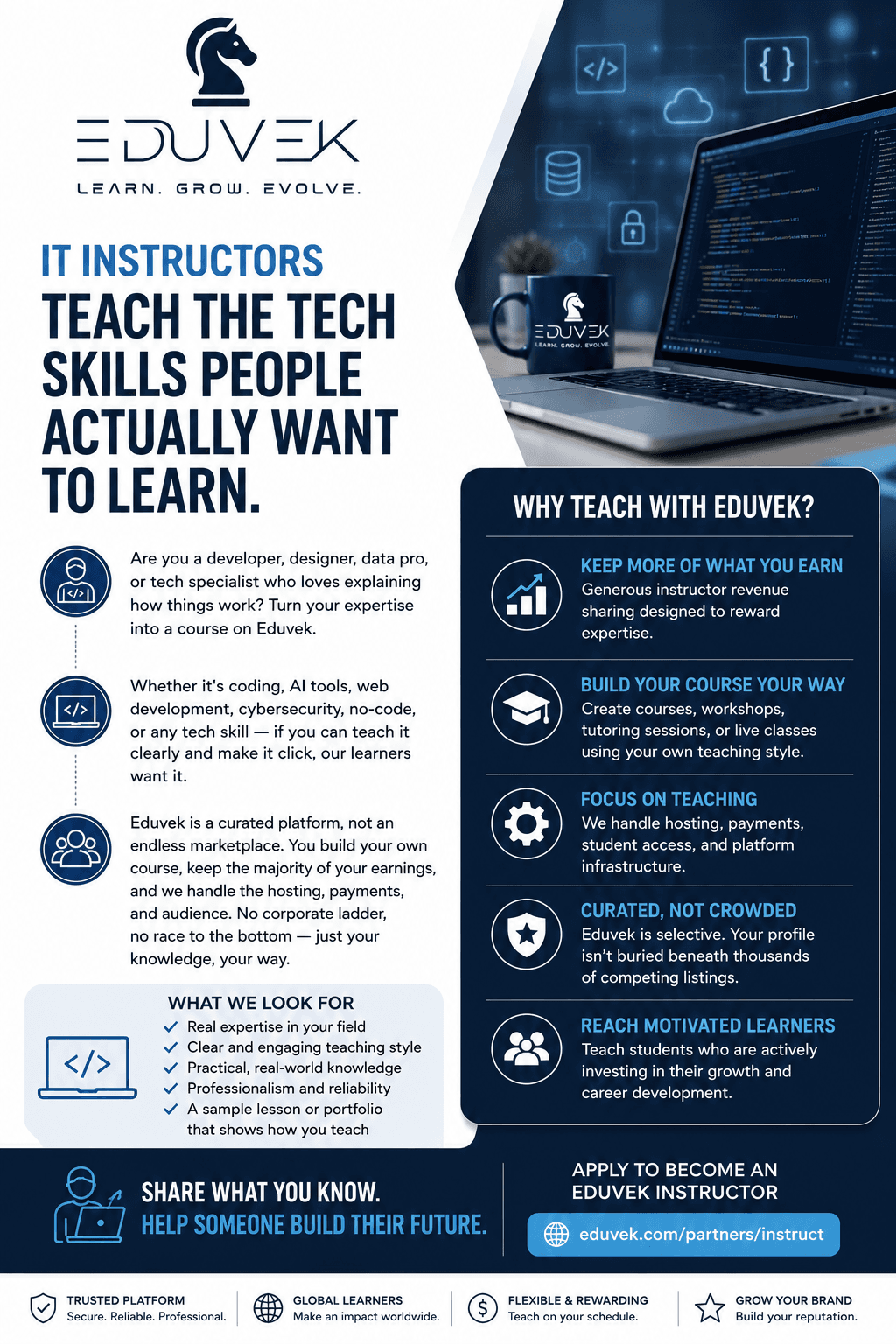 Eduvek — IT and technology instructors wanted