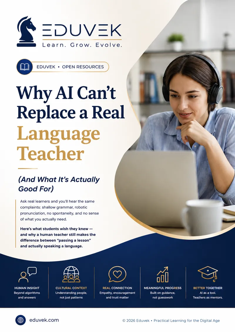 Why AI Can't Replace a Real Language Teacher (And What It's Actually Good For)