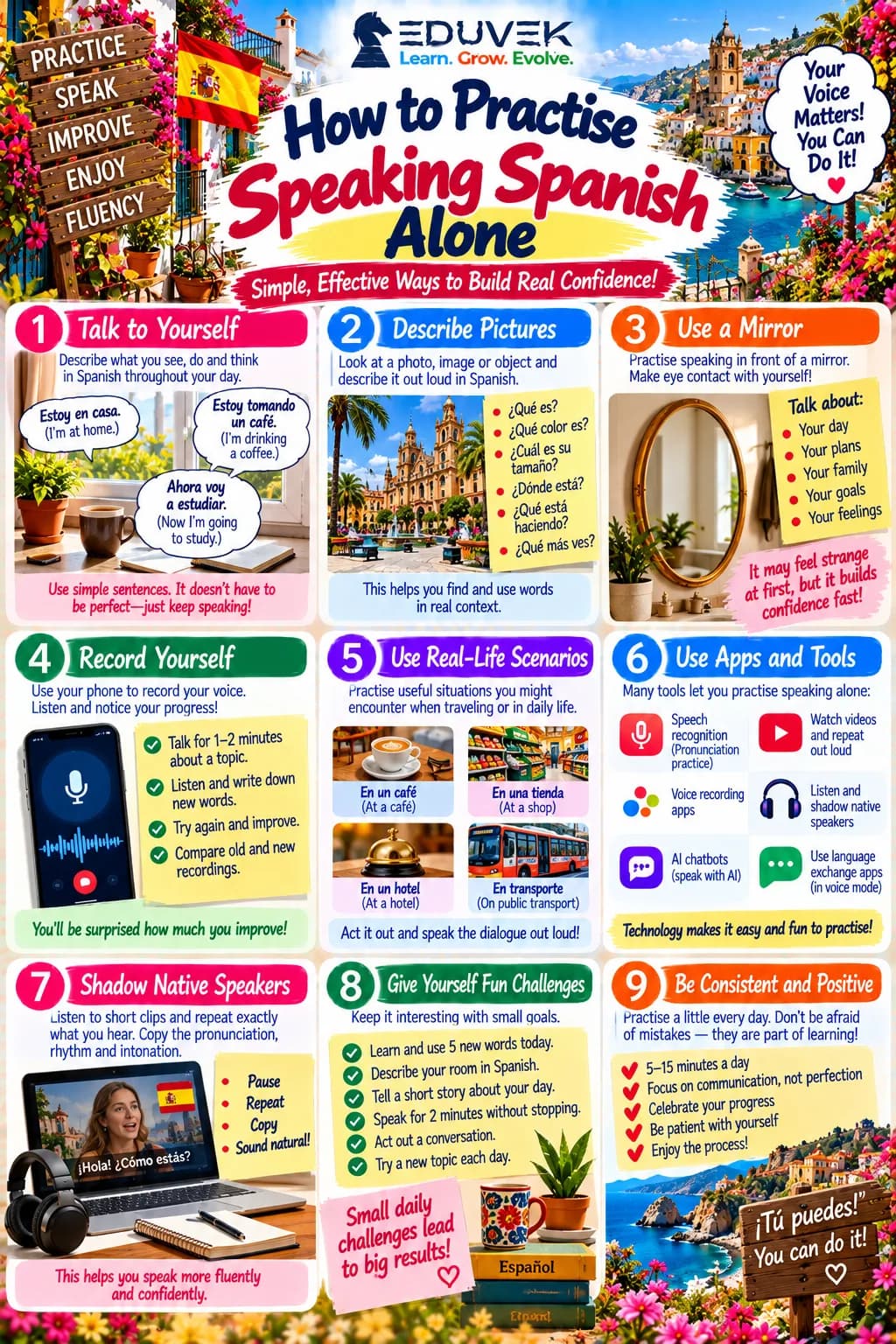 How to Practise Speaking Spanish When You Have No One to Talk To