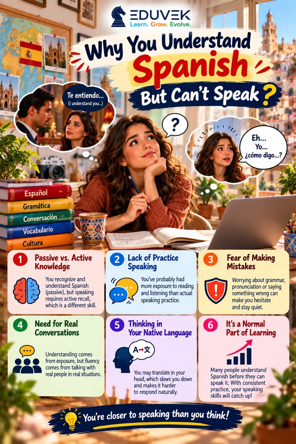 Why You Understand Spanish But Can't Speak It