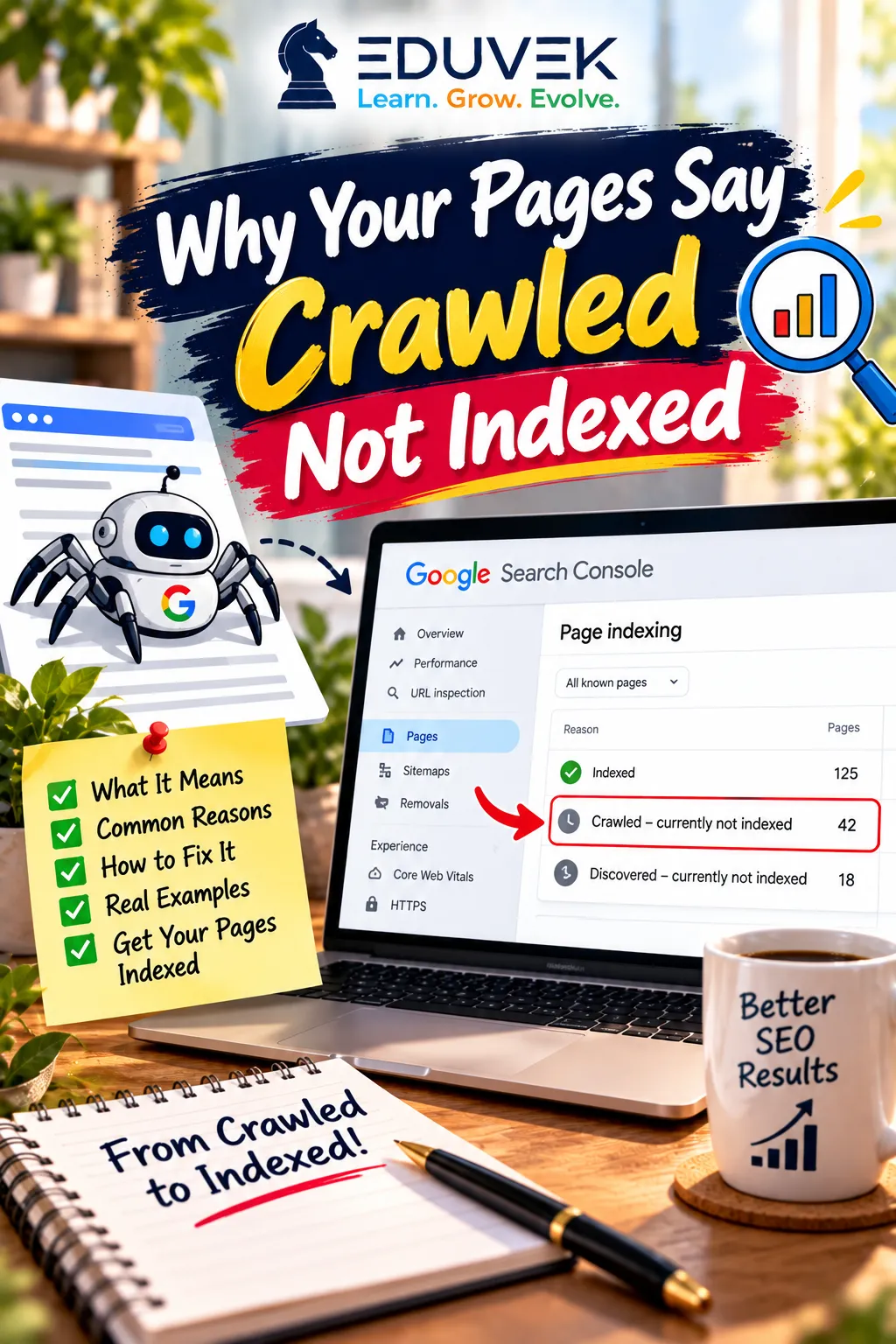 Why Your Pages Say Crawled, Not Indexed